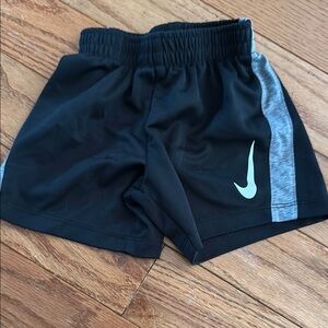 Nike Kids Black and Gray Athletic Shorts